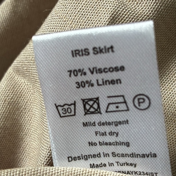 OW Collection Iris Skirt Set Light Beige L/XL - Picture 7 of 11